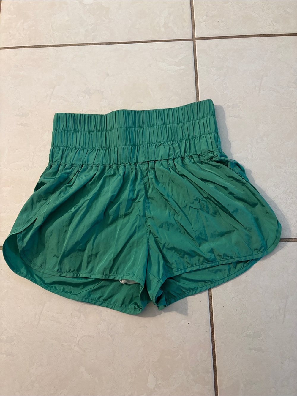 FP Movement by Free People Teal High-Waist Athletic Shorts